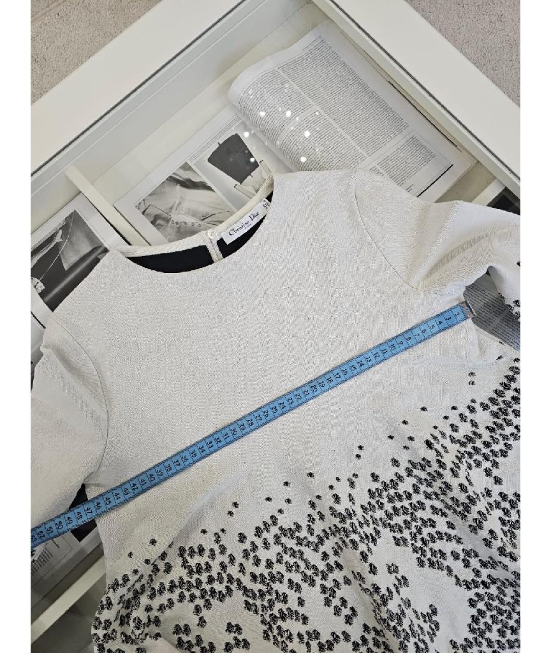 CHRISTIAN DIOR Бежевый хлопковый костюм с юбками, фото 6