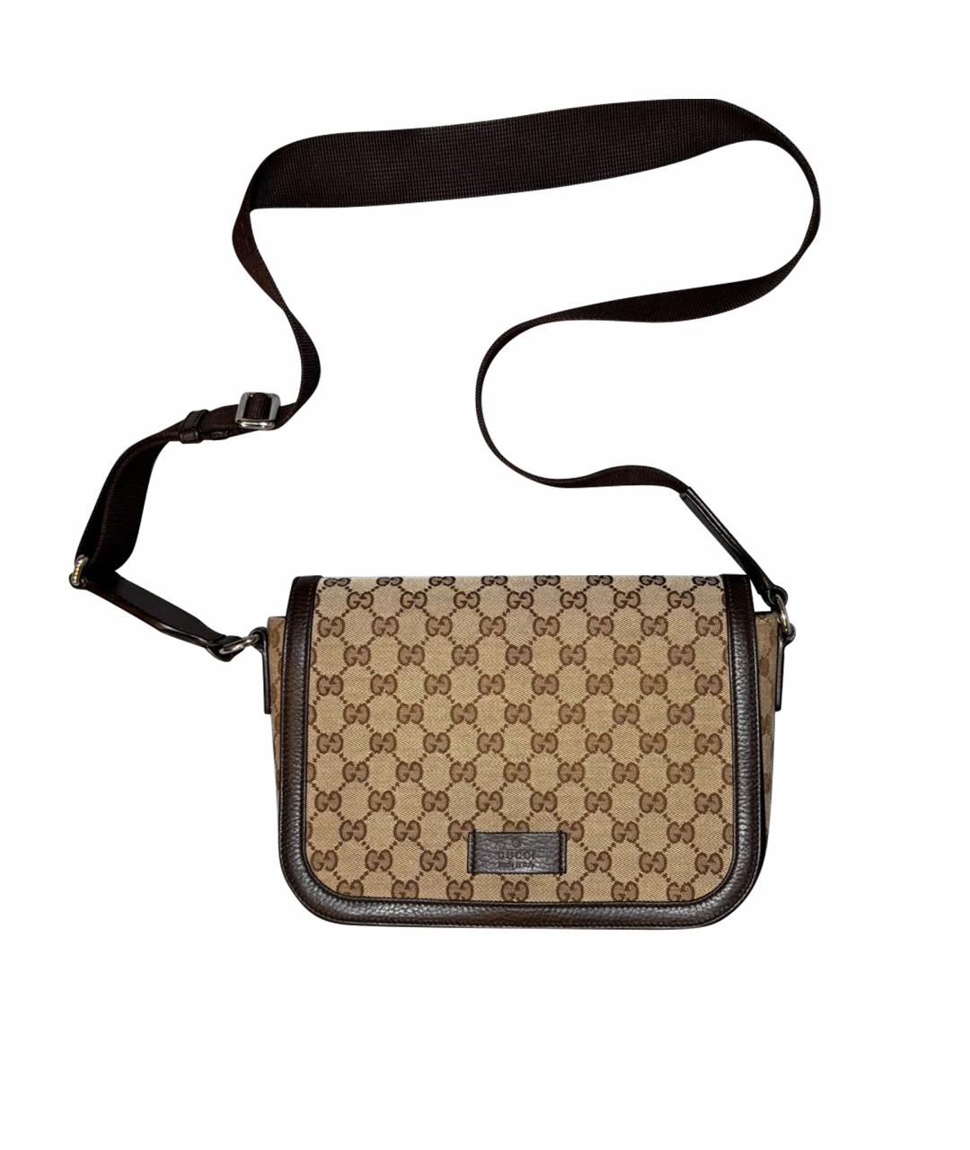 GUCCI Коричневая сумка на плечо, фото 1