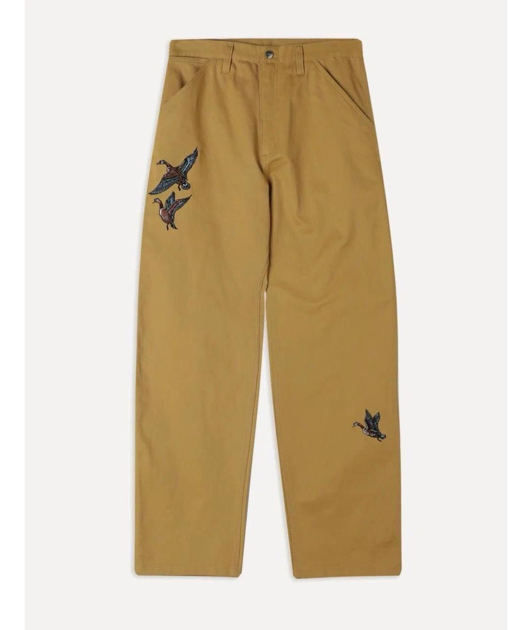 CARHARTT WIP Бежевые хлопковые прямые джинсы, фото 9