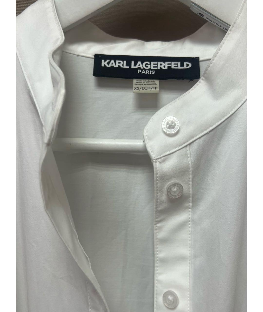 KARL LAGERFELD Белое повседневное платье, фото 3