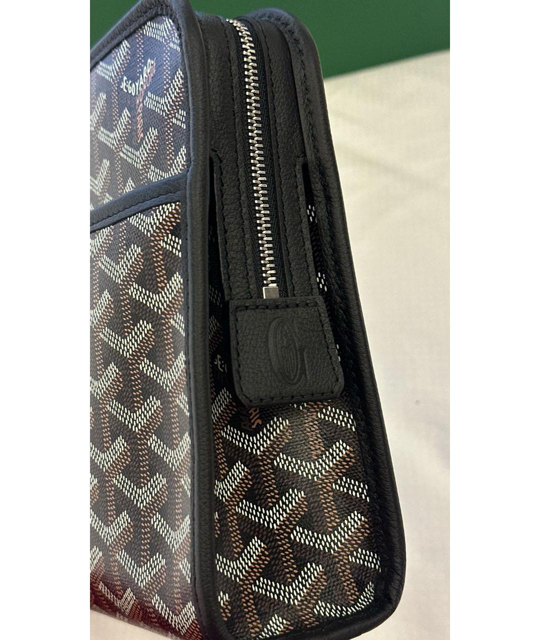 GOYARD Черная кожаная папка для документов, фото 5