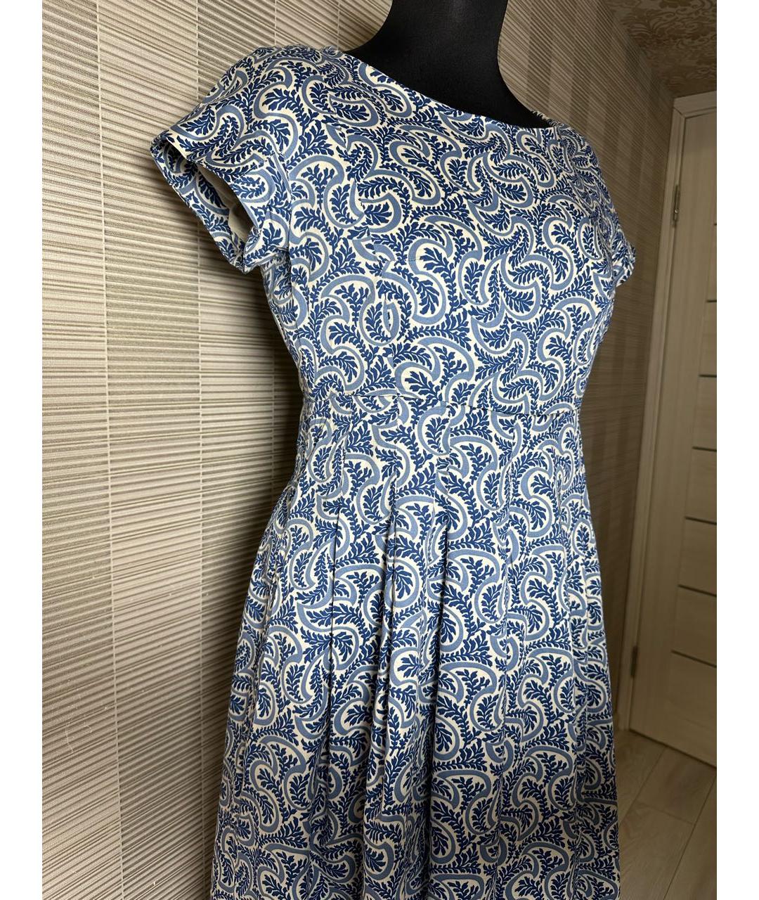 WEEKEND MAX MARA Мульти хлопковое повседневное платье, фото 8