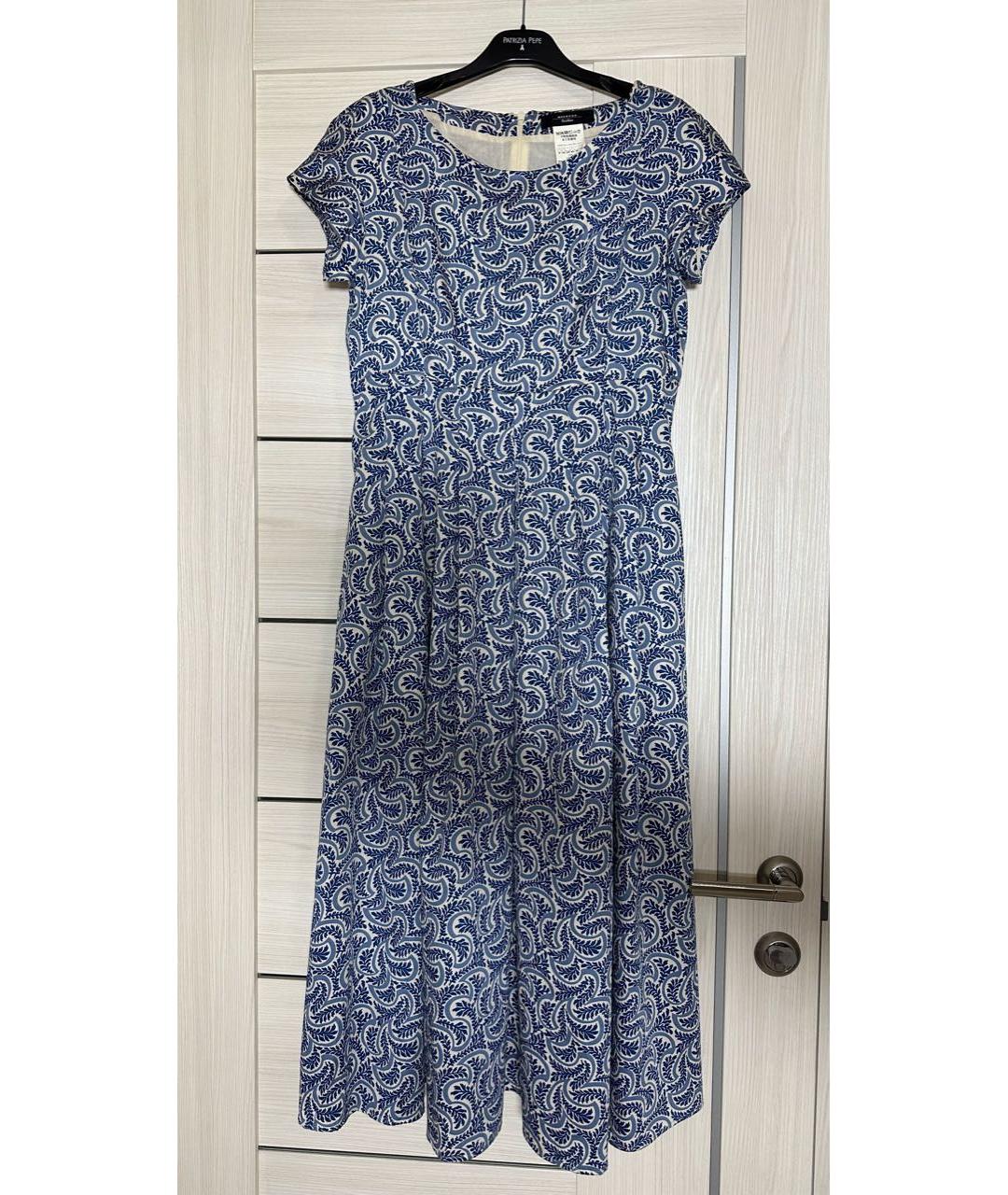 WEEKEND MAX MARA Мульти хлопковое повседневное платье, фото 9