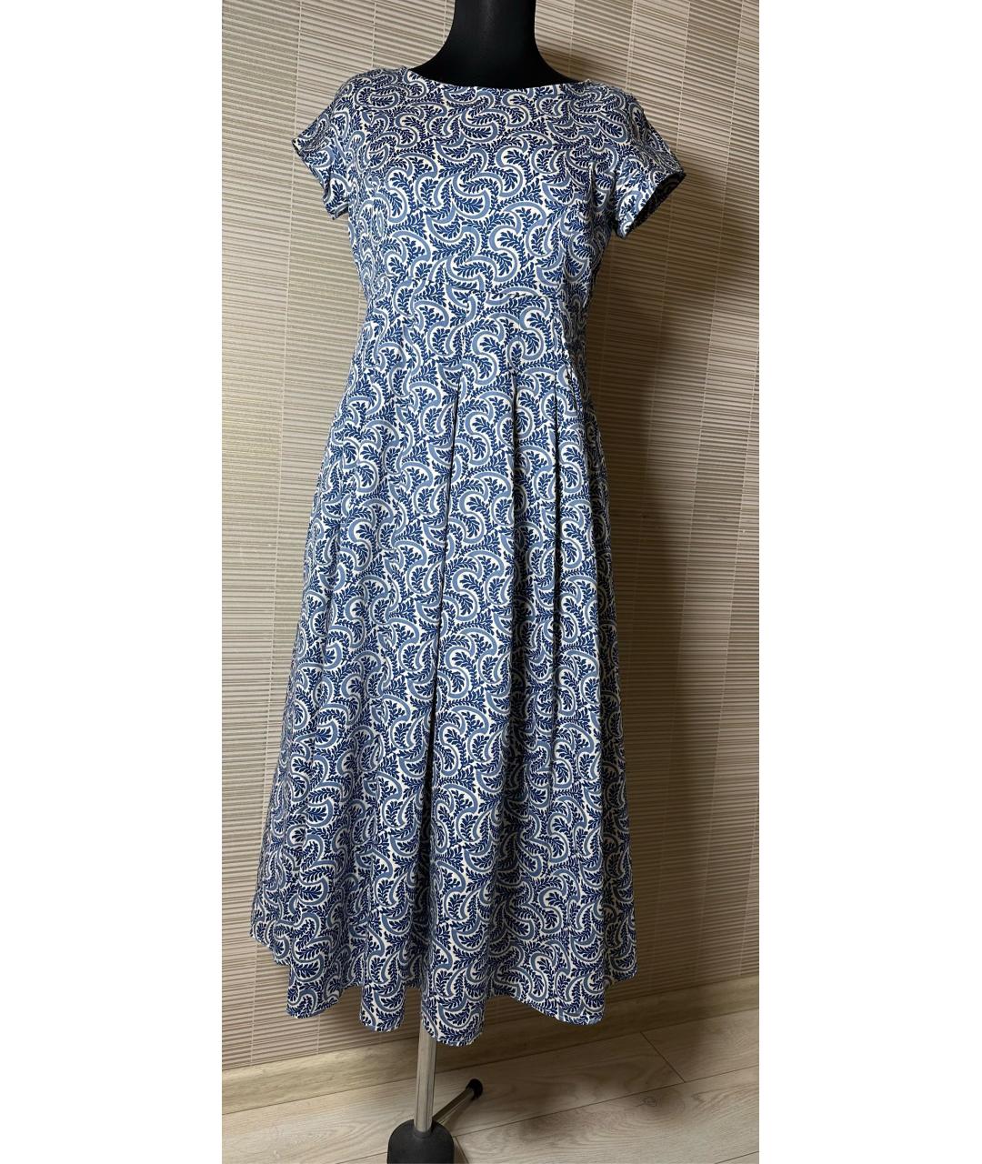 WEEKEND MAX MARA Мульти хлопковое повседневное платье, фото 5