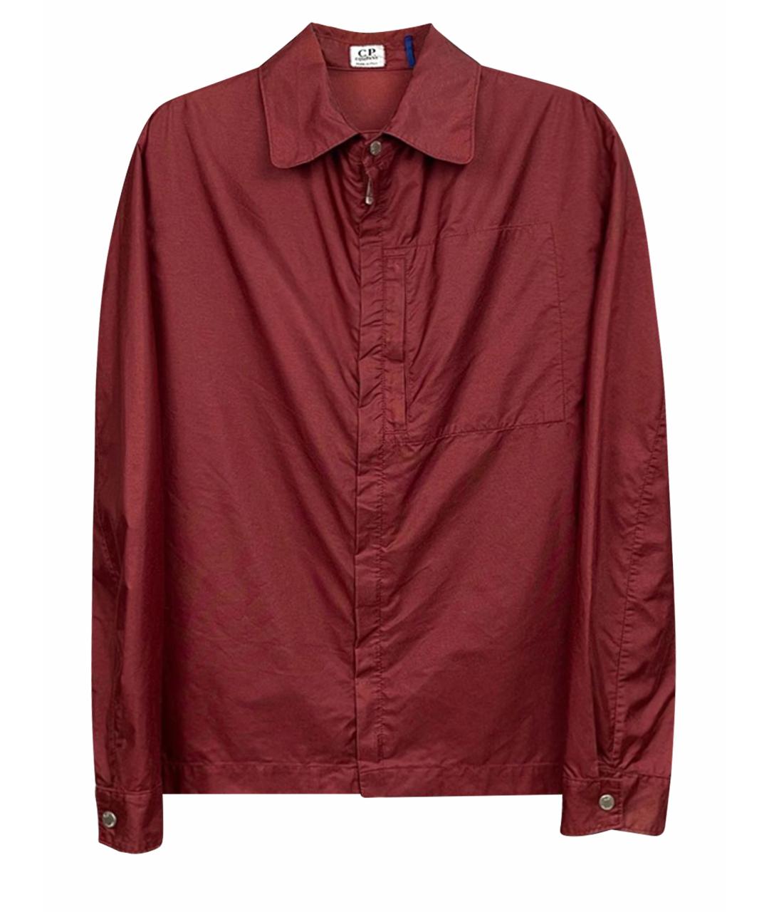 CP COMPANY Бордовая хлопковая кэжуал рубашка, фото 1