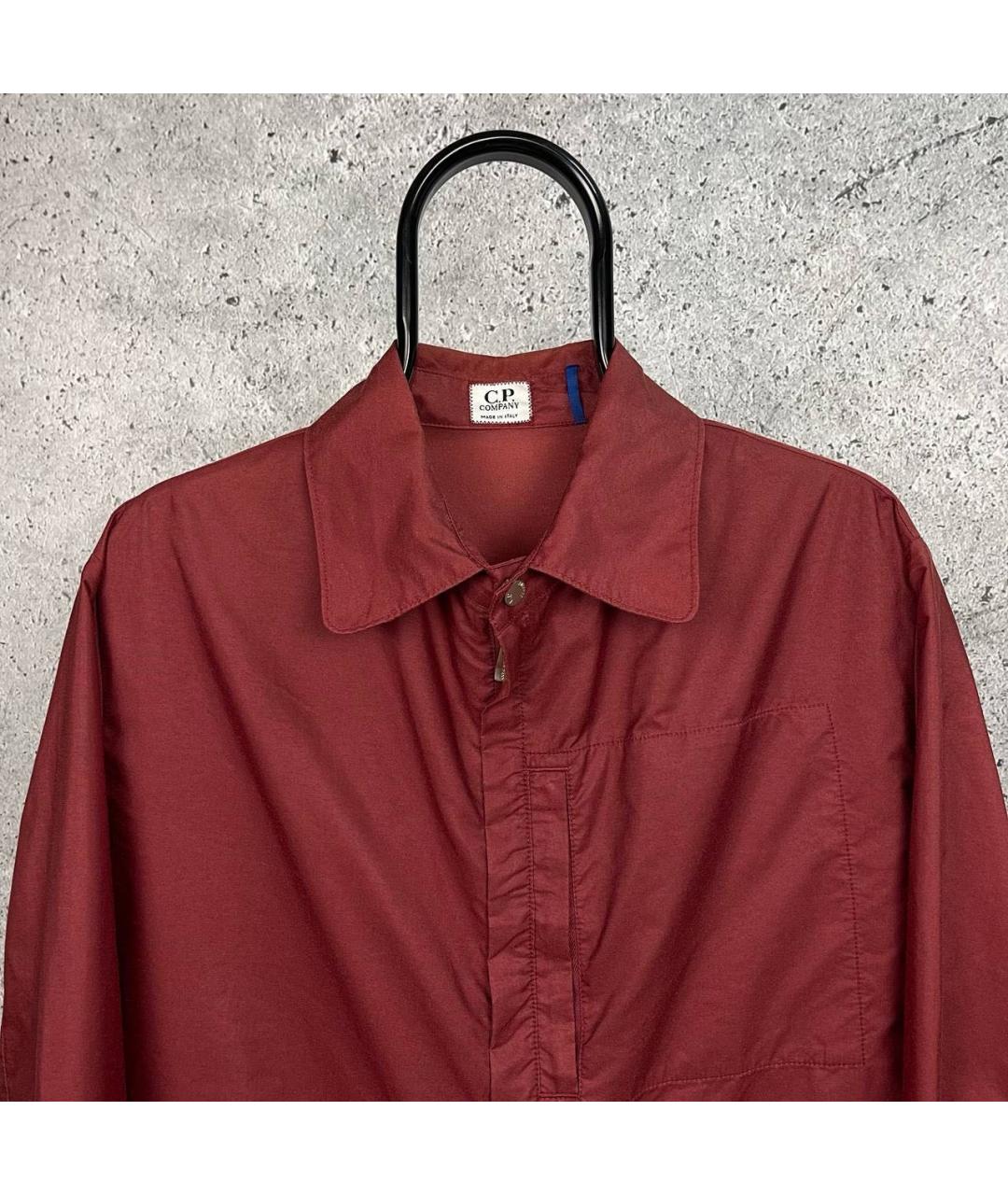 CP COMPANY Бордовая хлопковая кэжуал рубашка, фото 6