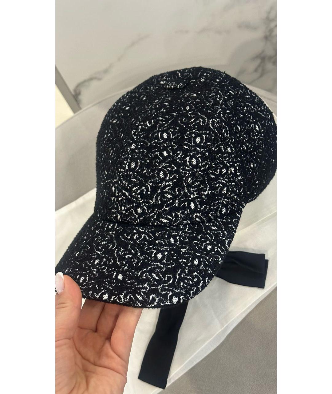 CHANEL Черная кепка, фото 2