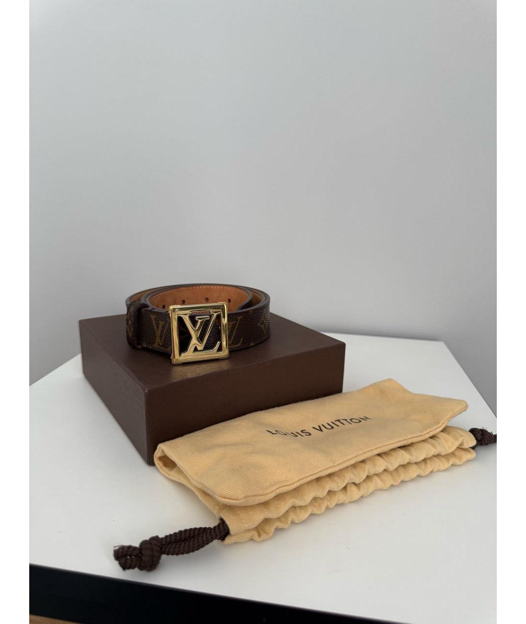 LOUIS VUITTON Коричневый ремень, фото 5