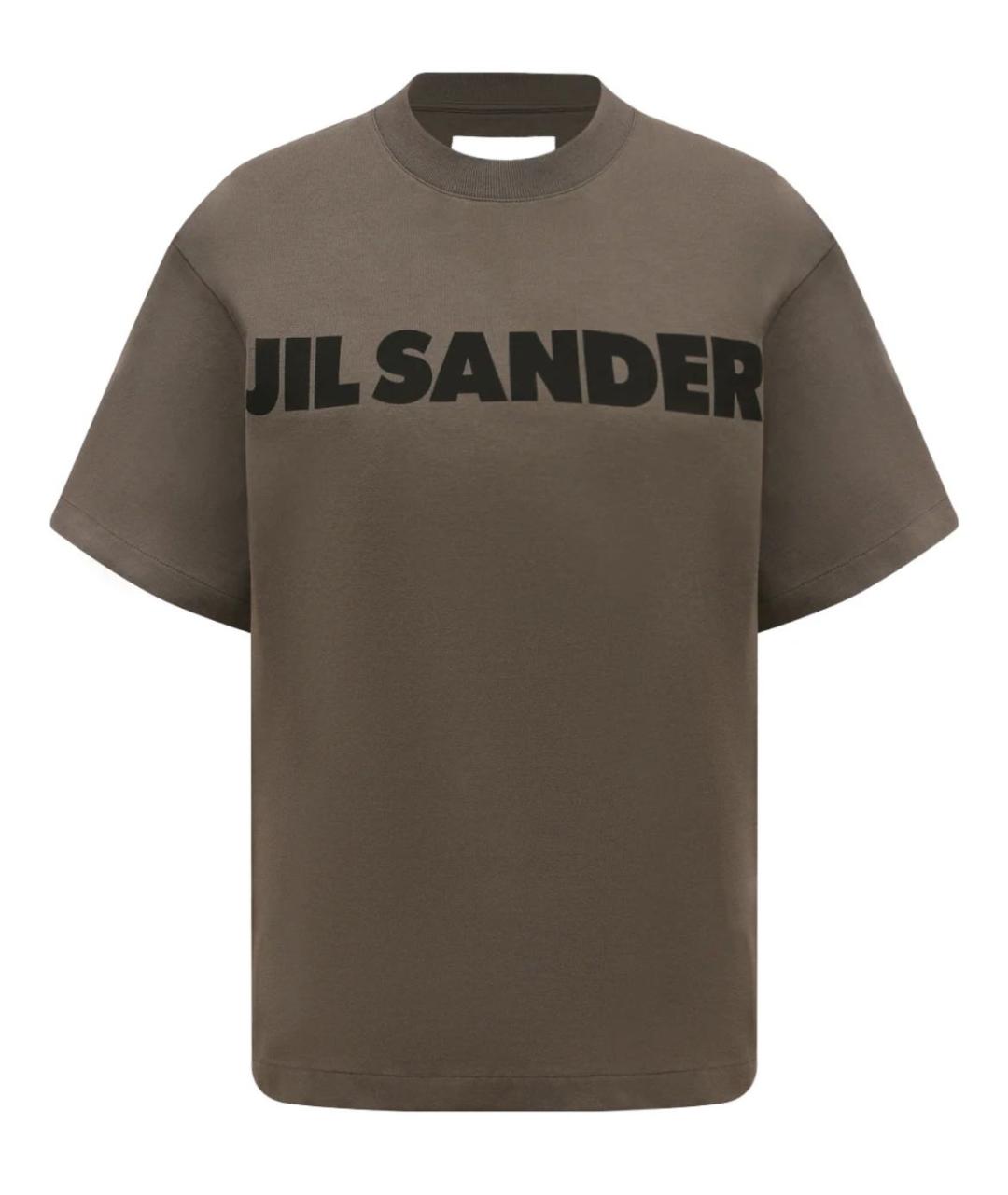 JIL SANDER Хаки футболка, фото 1