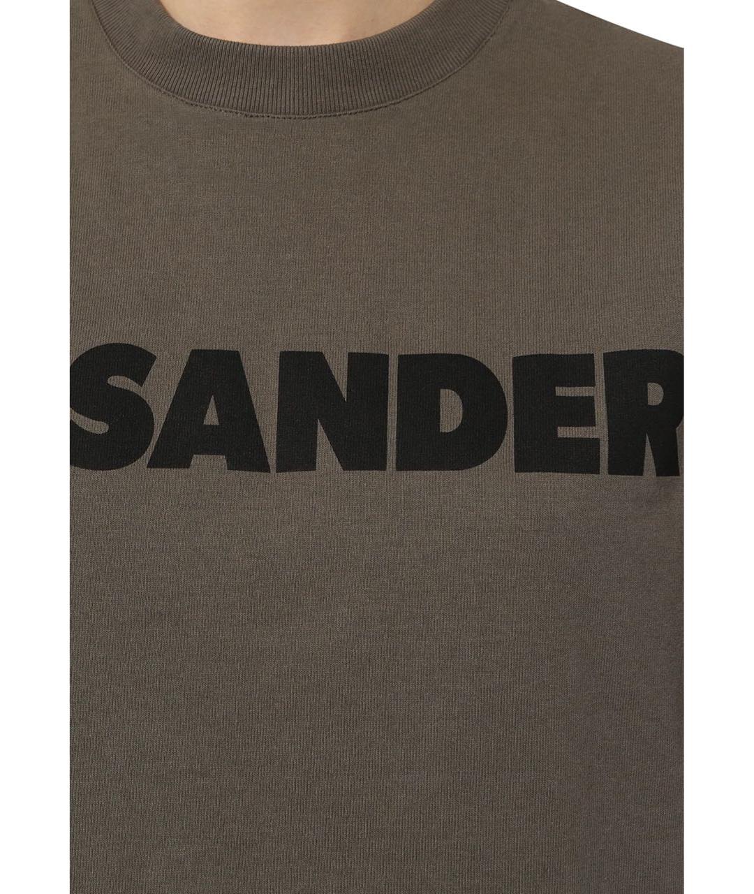 JIL SANDER Хаки футболка, фото 2