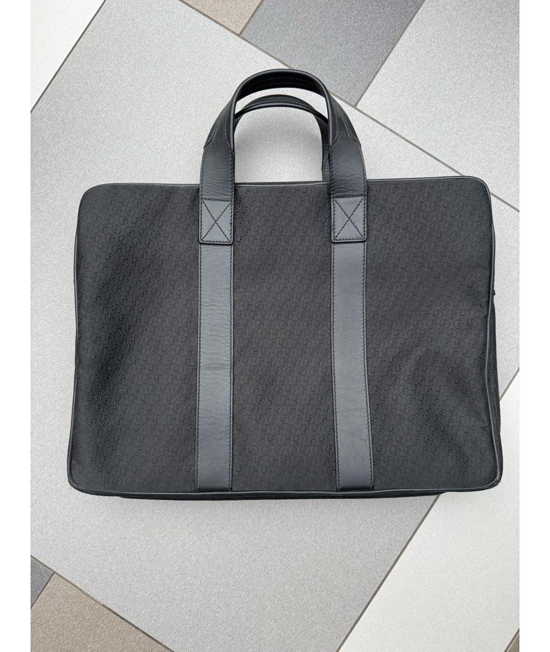 GIORGIO ARMANI Черный портфель, фото 5