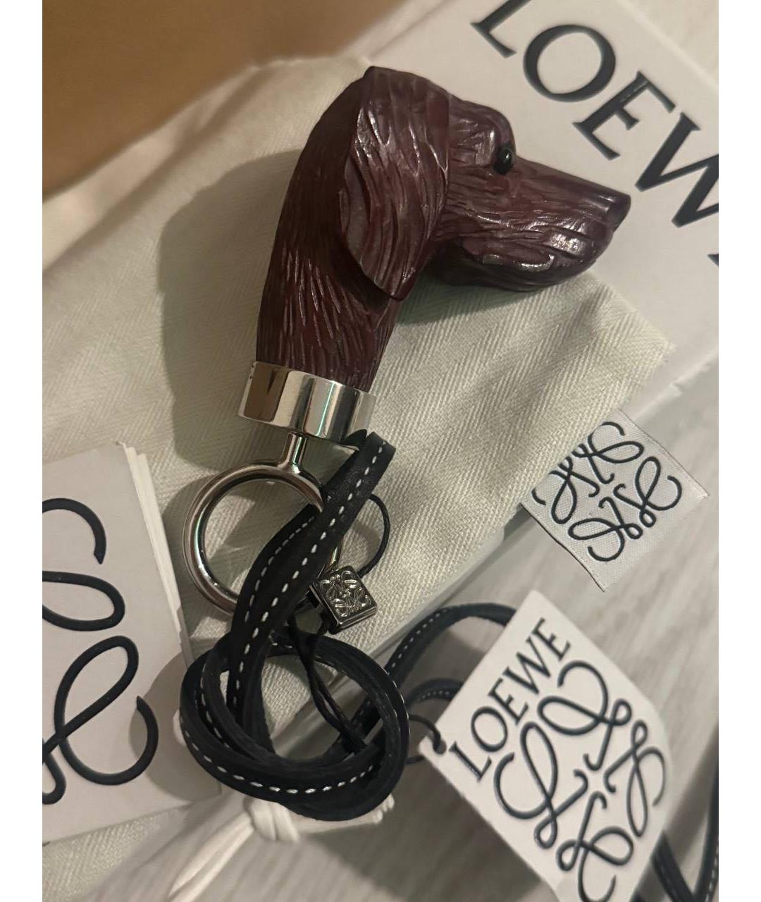 LOEWE Коричневый брелок, фото 3