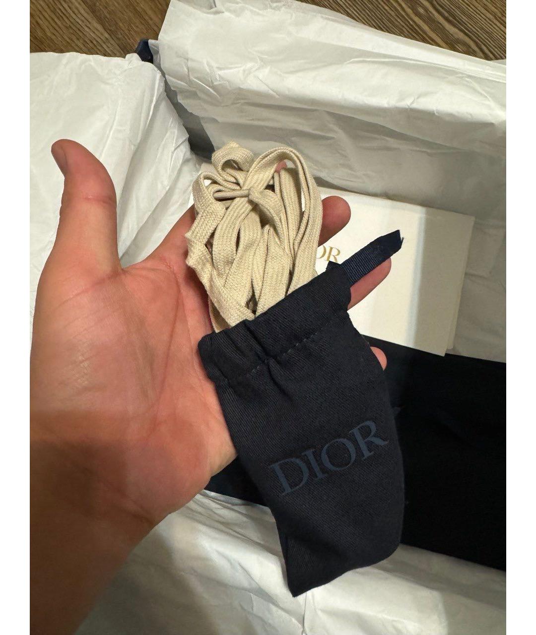 CHRISTIAN DIOR Бежевые высокие кроссовки / кеды, фото 6