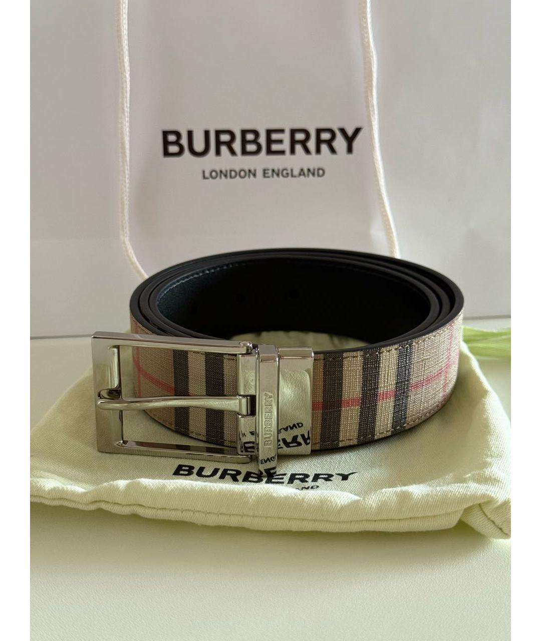 BURBERRY Кожаный ремень, фото 2