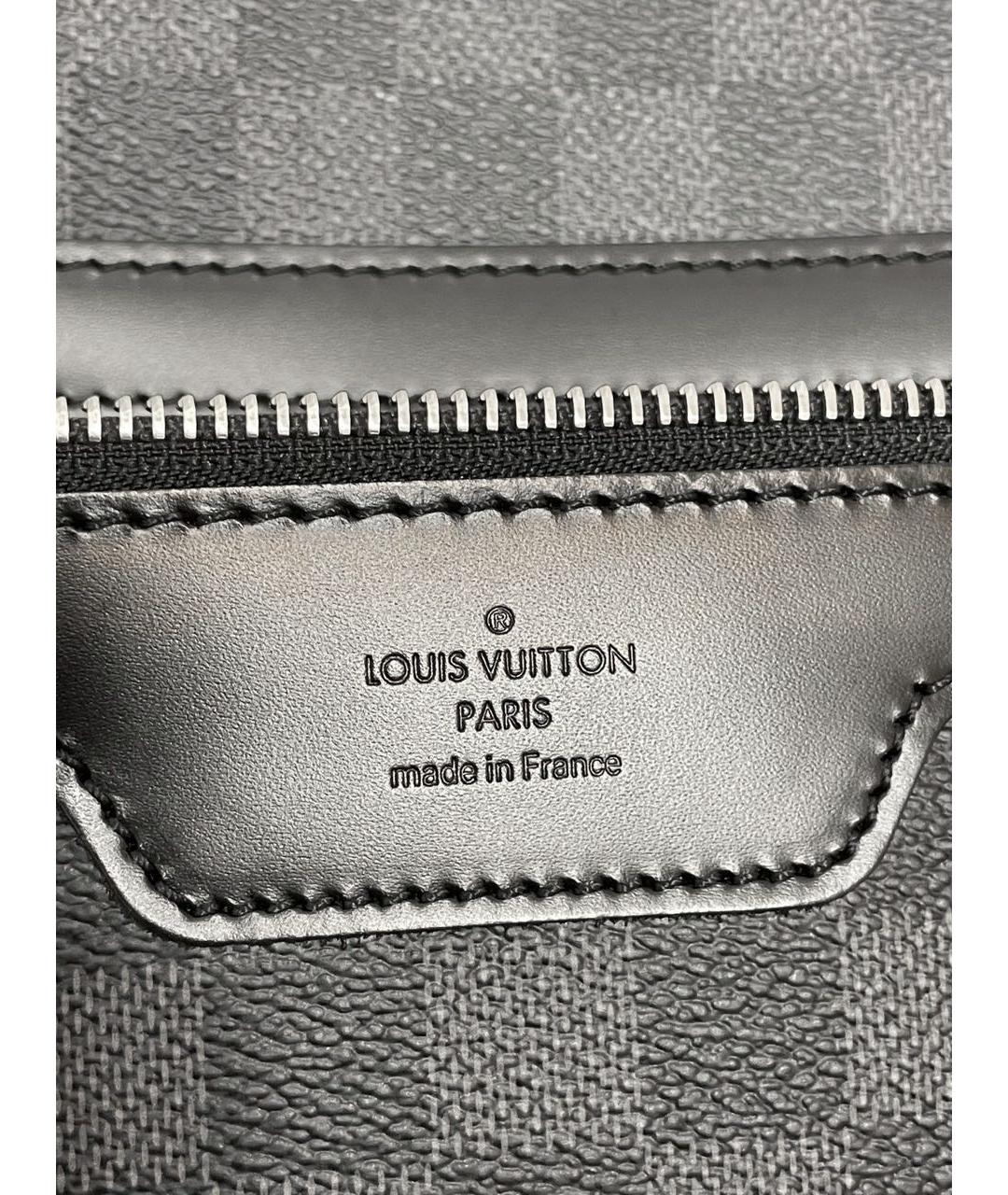 LOUIS VUITTON Антрацитовый чемодан, фото 8