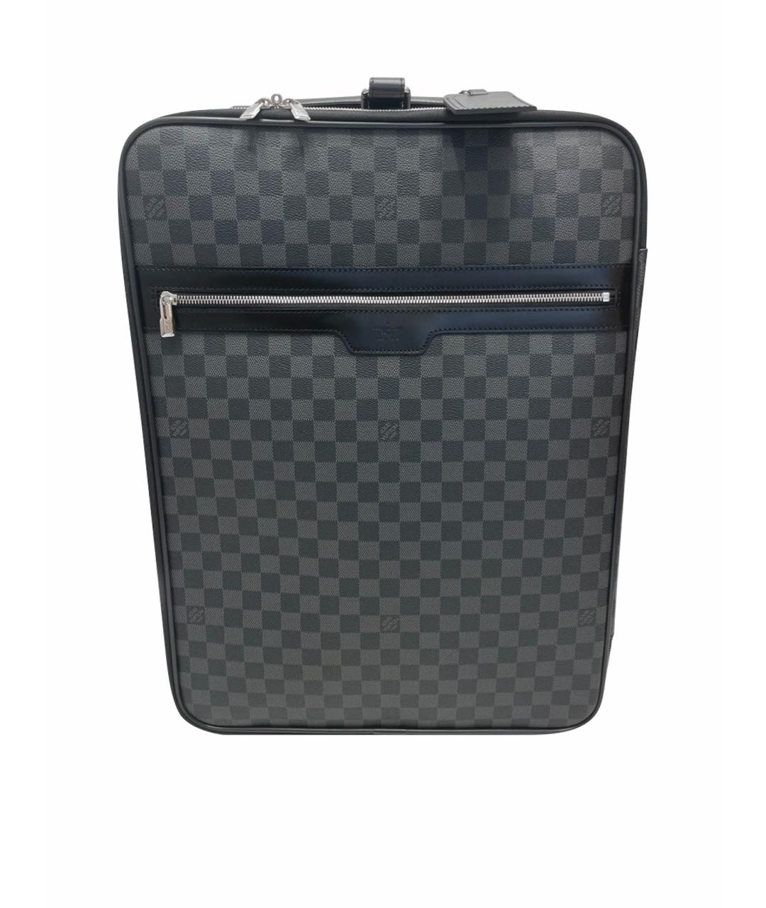 LOUIS VUITTON Антрацитовый чемодан, фото 1