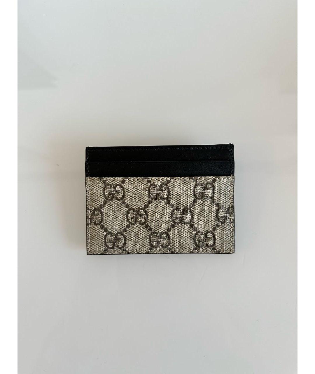 GUCCI Бежевый кожаный кардхолдер, фото 5