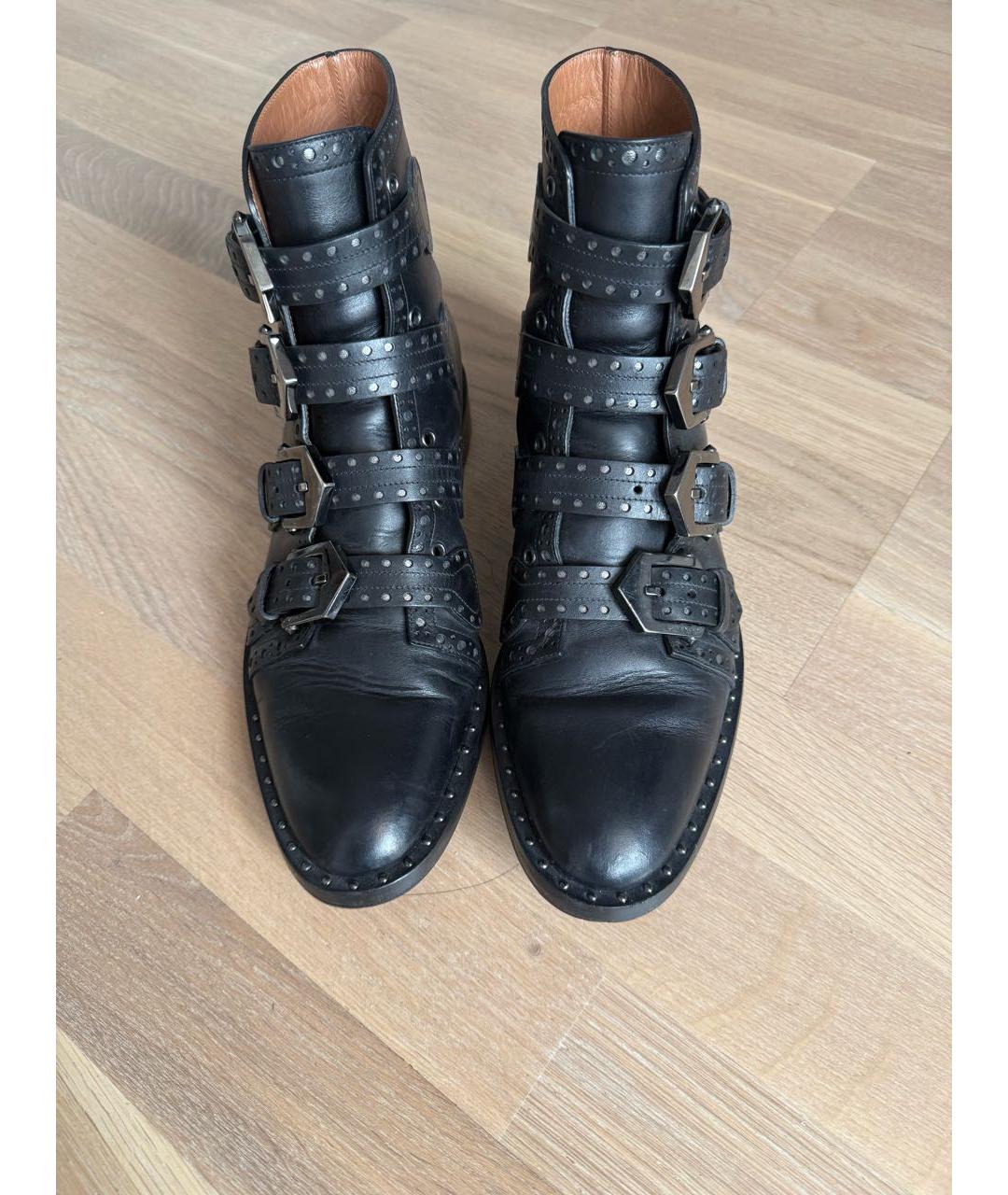 GIVENCHY Черные кожаные ботинки, фото 2