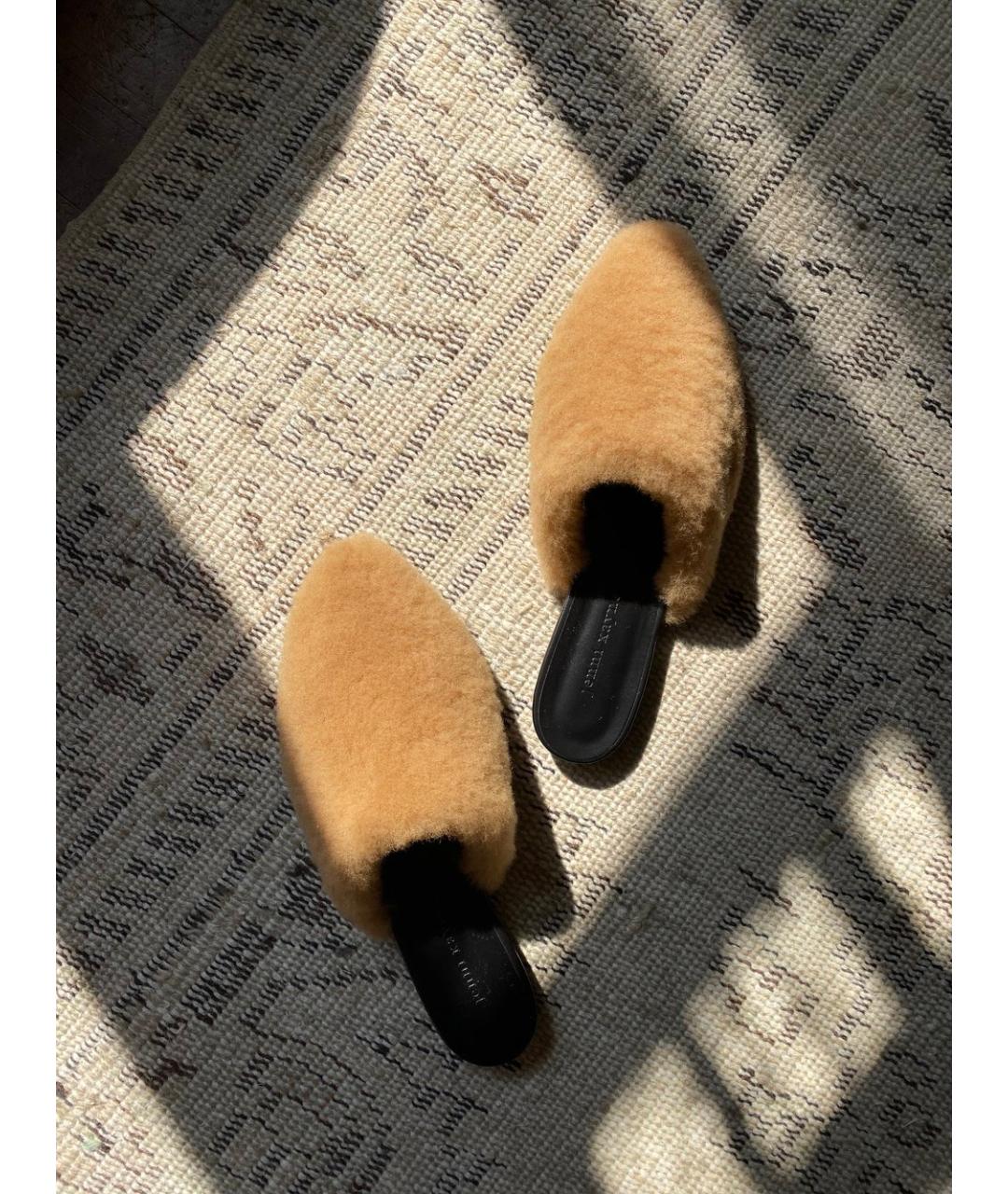 JIL SANDER Коричневые кожаные мюли, фото 6