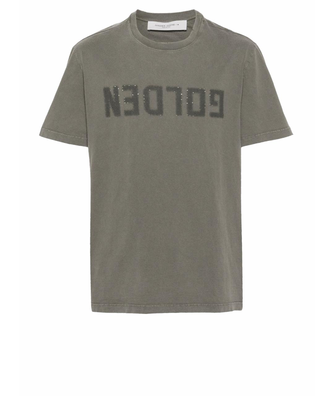 GOLDEN GOOSE DELUXE BRAND Хаки футболка, фото 1
