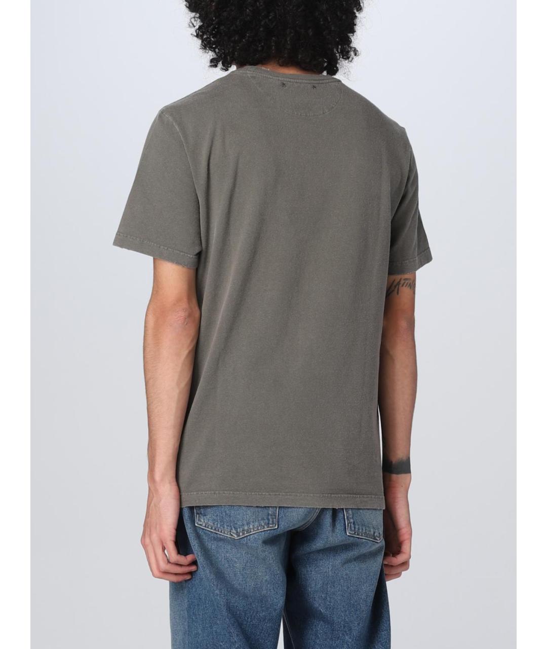 GOLDEN GOOSE DELUXE BRAND Хаки футболка, фото 4