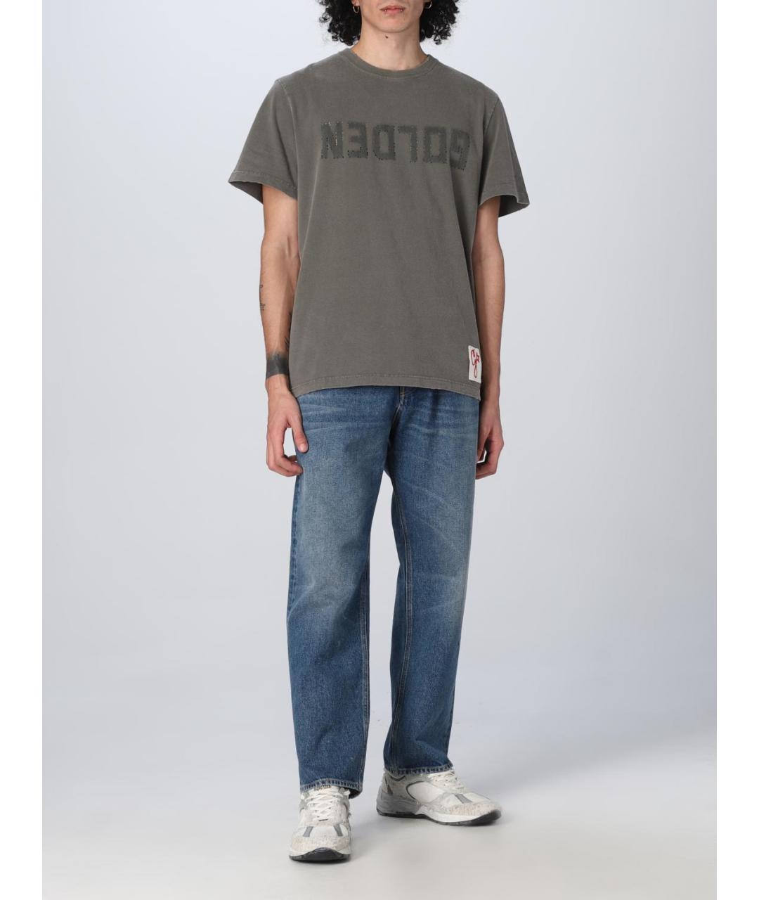 GOLDEN GOOSE DELUXE BRAND Хаки футболка, фото 3