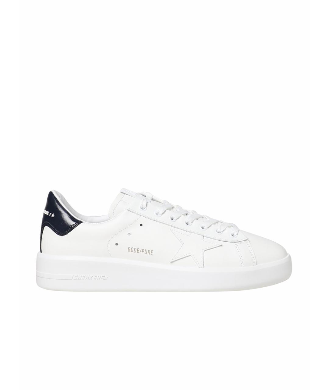 GOLDEN GOOSE DELUXE BRAND Белые кожаные низкие кроссовки / кеды, фото 1