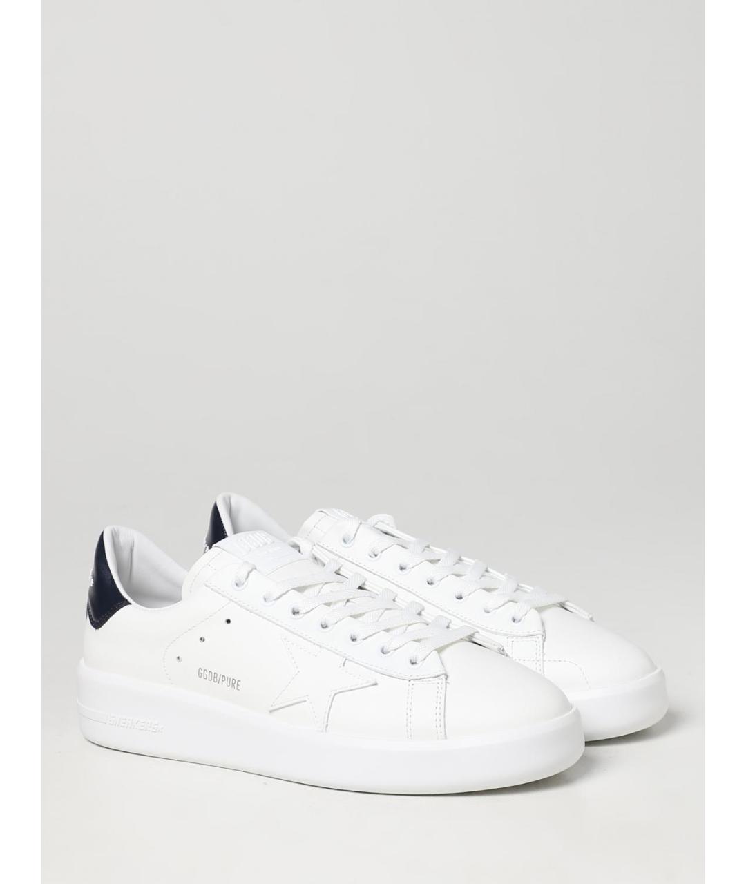 GOLDEN GOOSE DELUXE BRAND Белые кожаные низкие кроссовки / кеды, фото 2