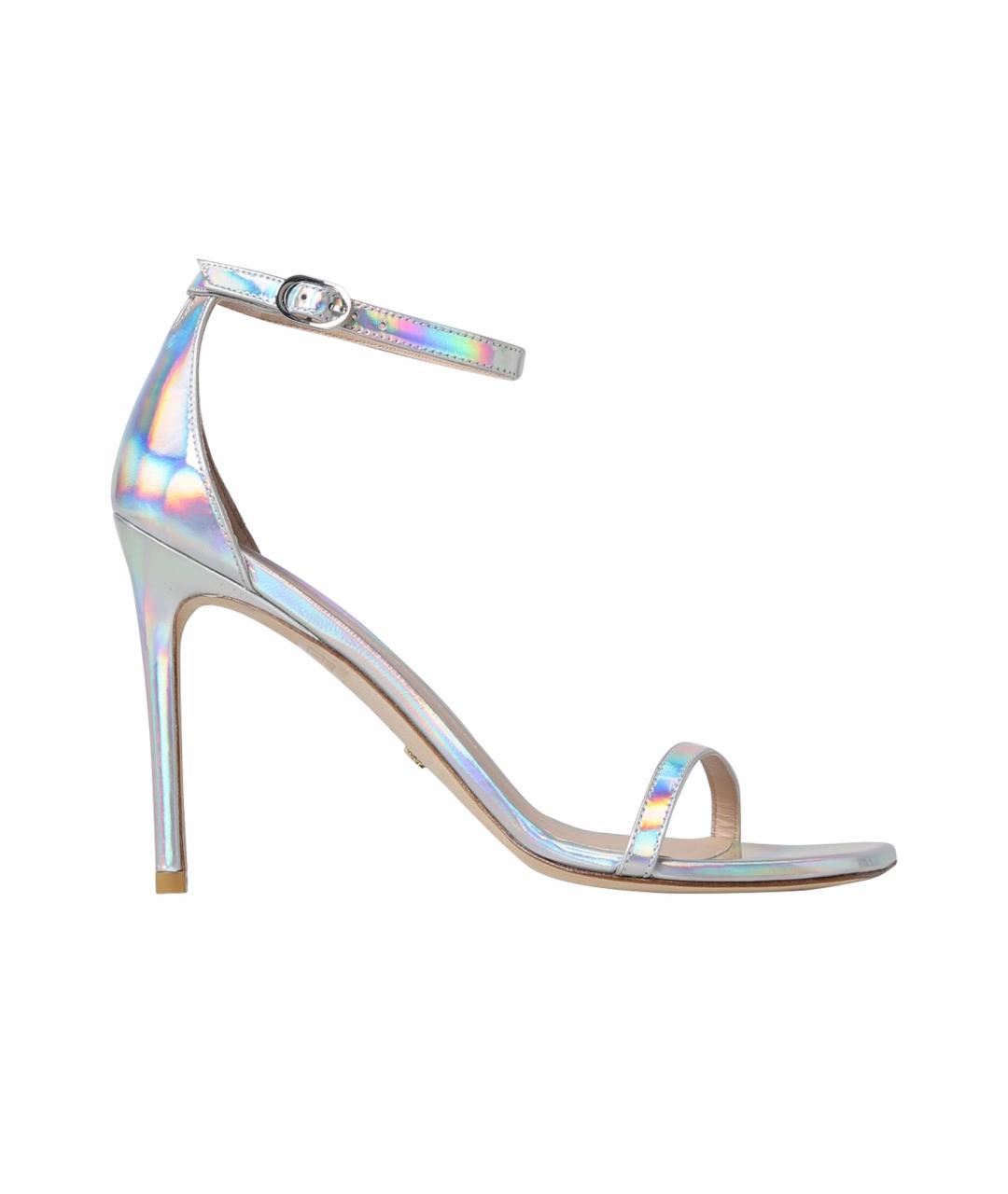 STUART WEITZMAN Серебряные босоножки, фото 1