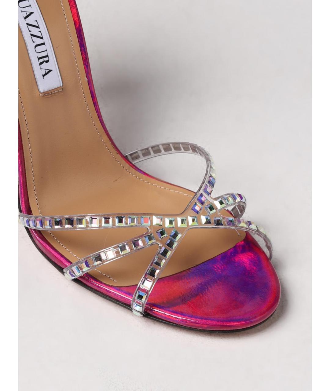 AQUAZZURA Фуксия босоножки, фото 4