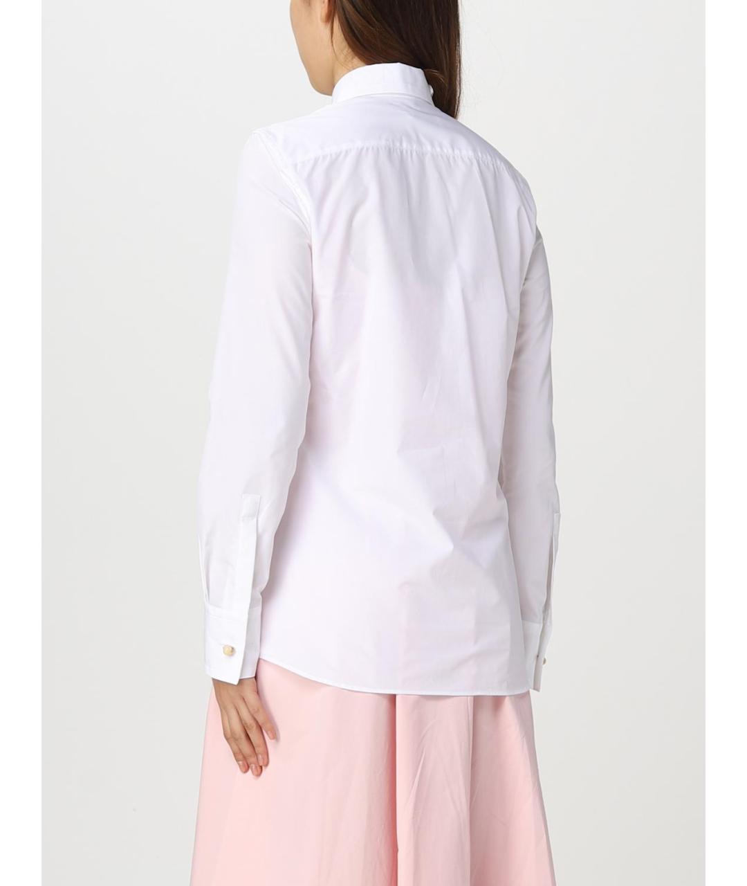 LANVIN Белая хлопковая рубашка, фото 3