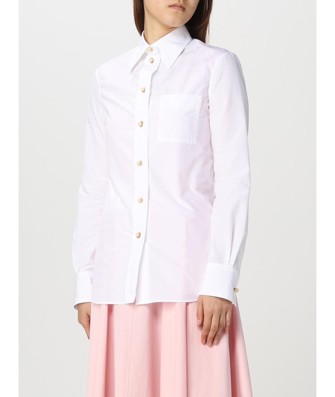 LANVIN Белая хлопковая рубашка, фото 4