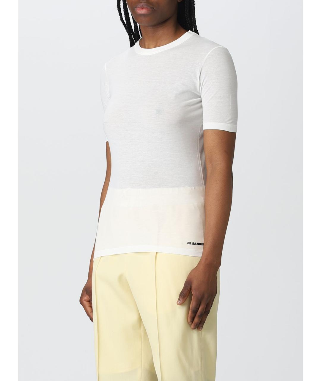 JIL SANDER Белая футболка, фото 5