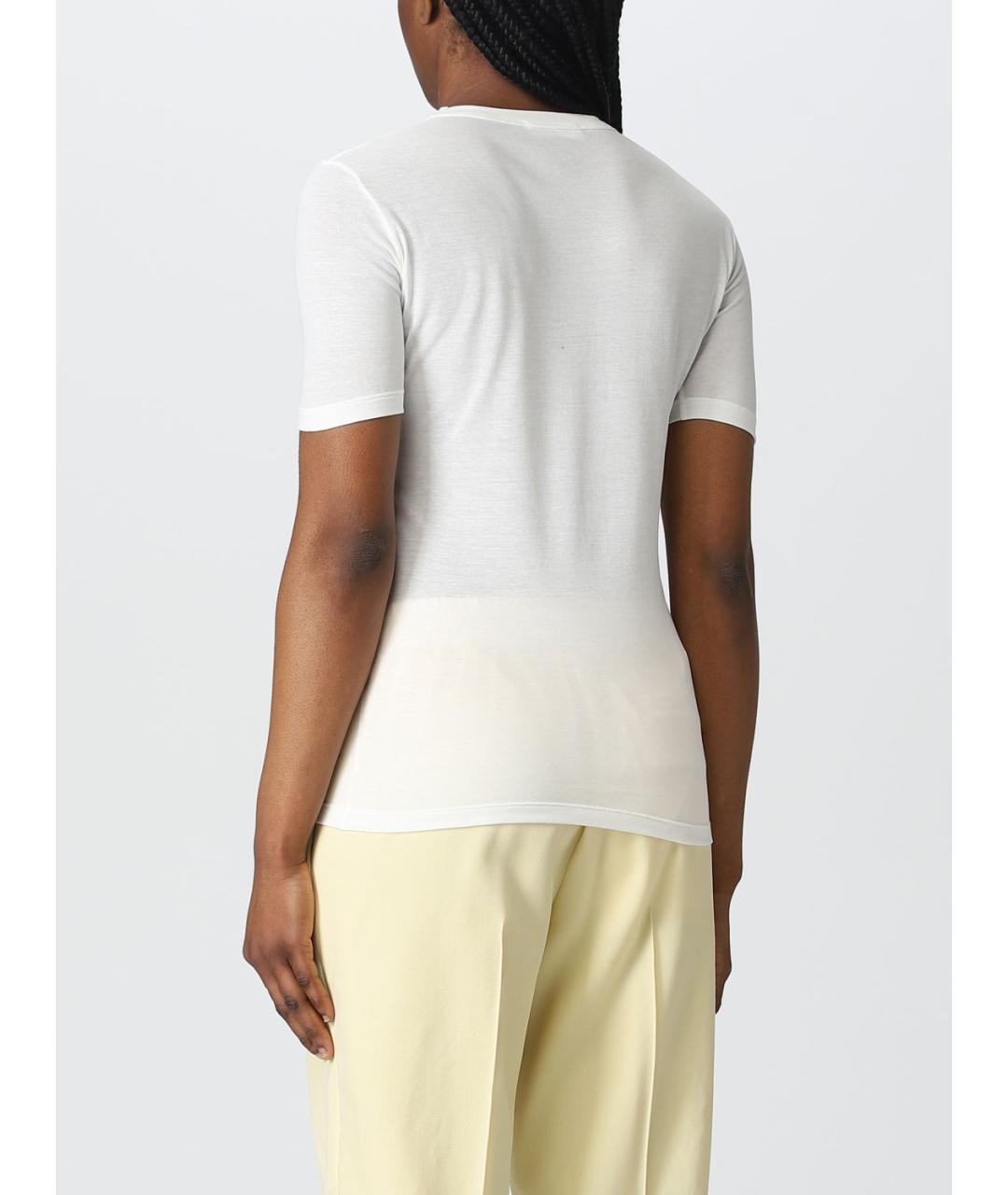 JIL SANDER Белая футболка, фото 4