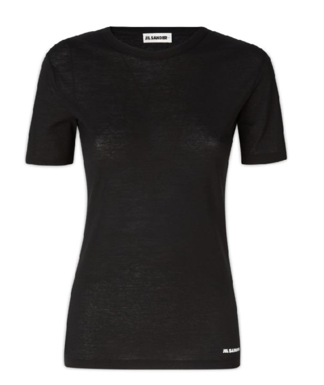 JIL SANDER Черная футболка, фото 1