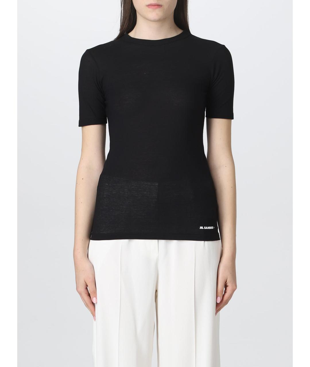 JIL SANDER Черная футболка, фото 2