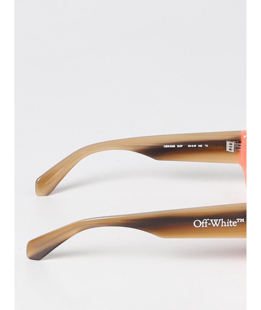 OFF-WHITE Оранжевое солнцезащитные очки, фото 3