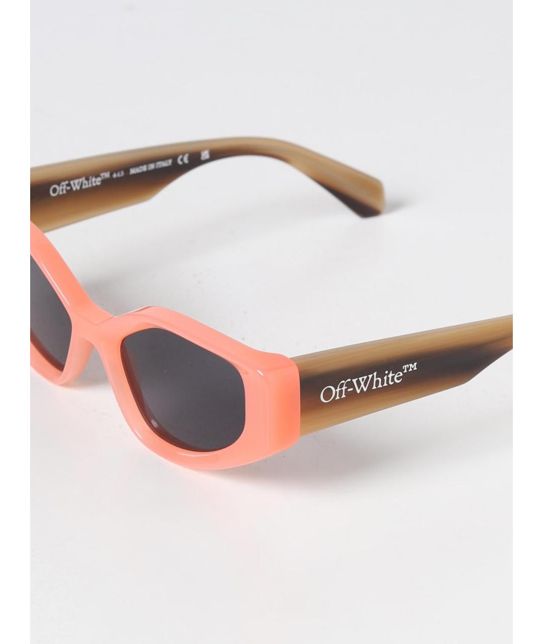 OFF-WHITE Оранжевое солнцезащитные очки, фото 4