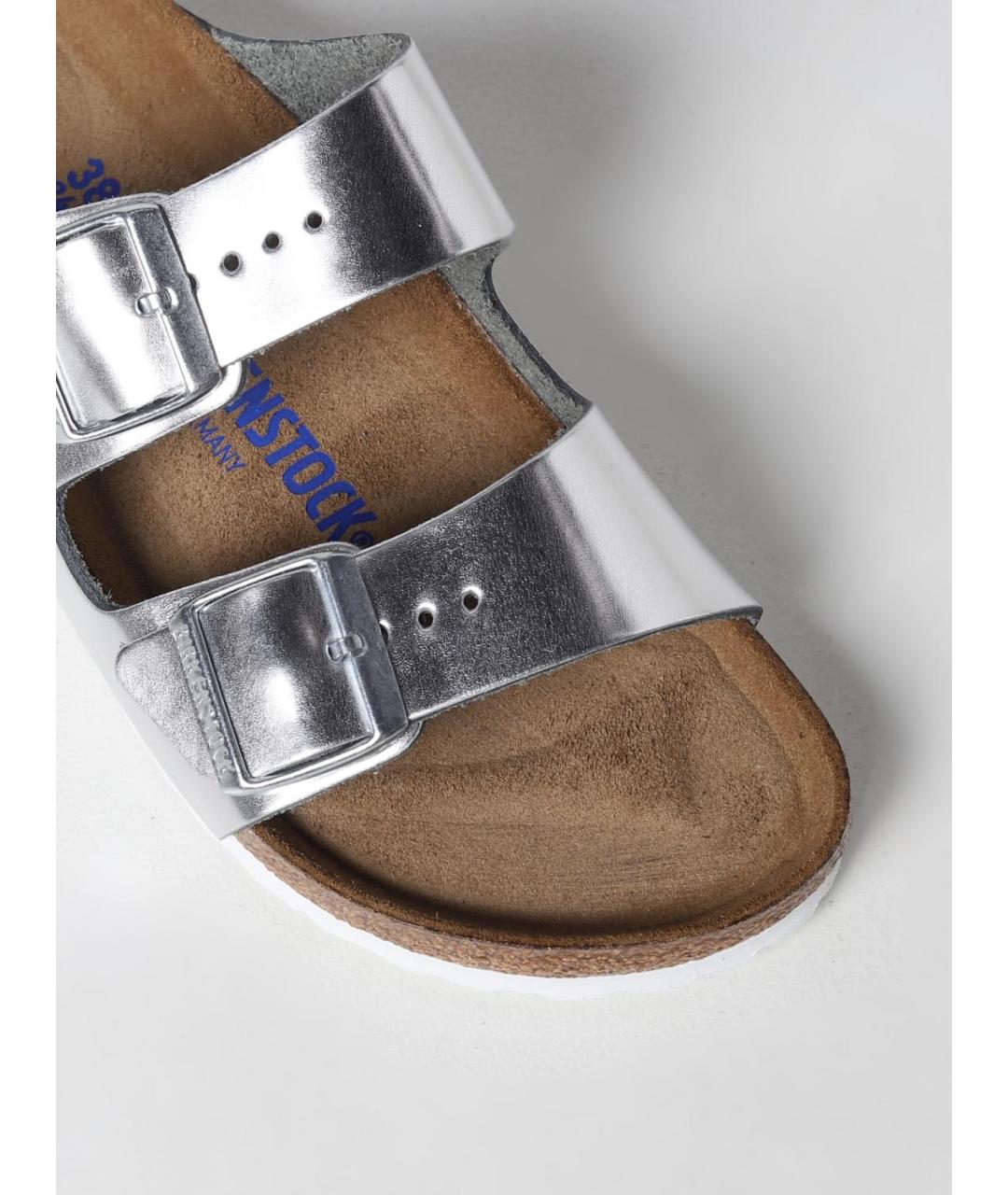 BIRKENSTOCK Серебряные сандалии, фото 4