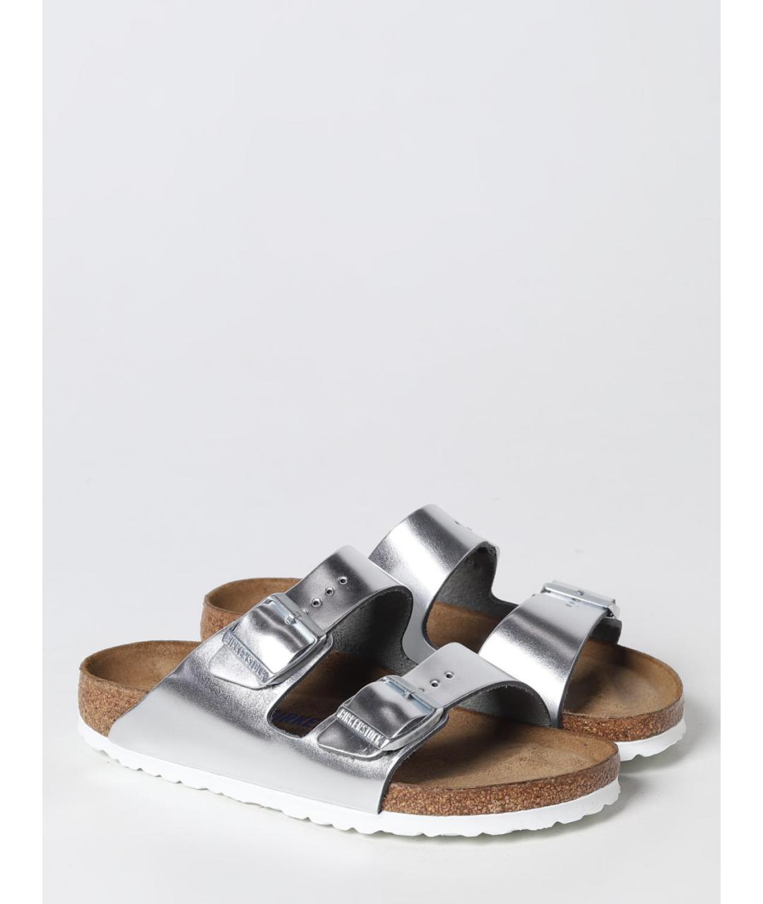 BIRKENSTOCK Серебряные сандалии, фото 2