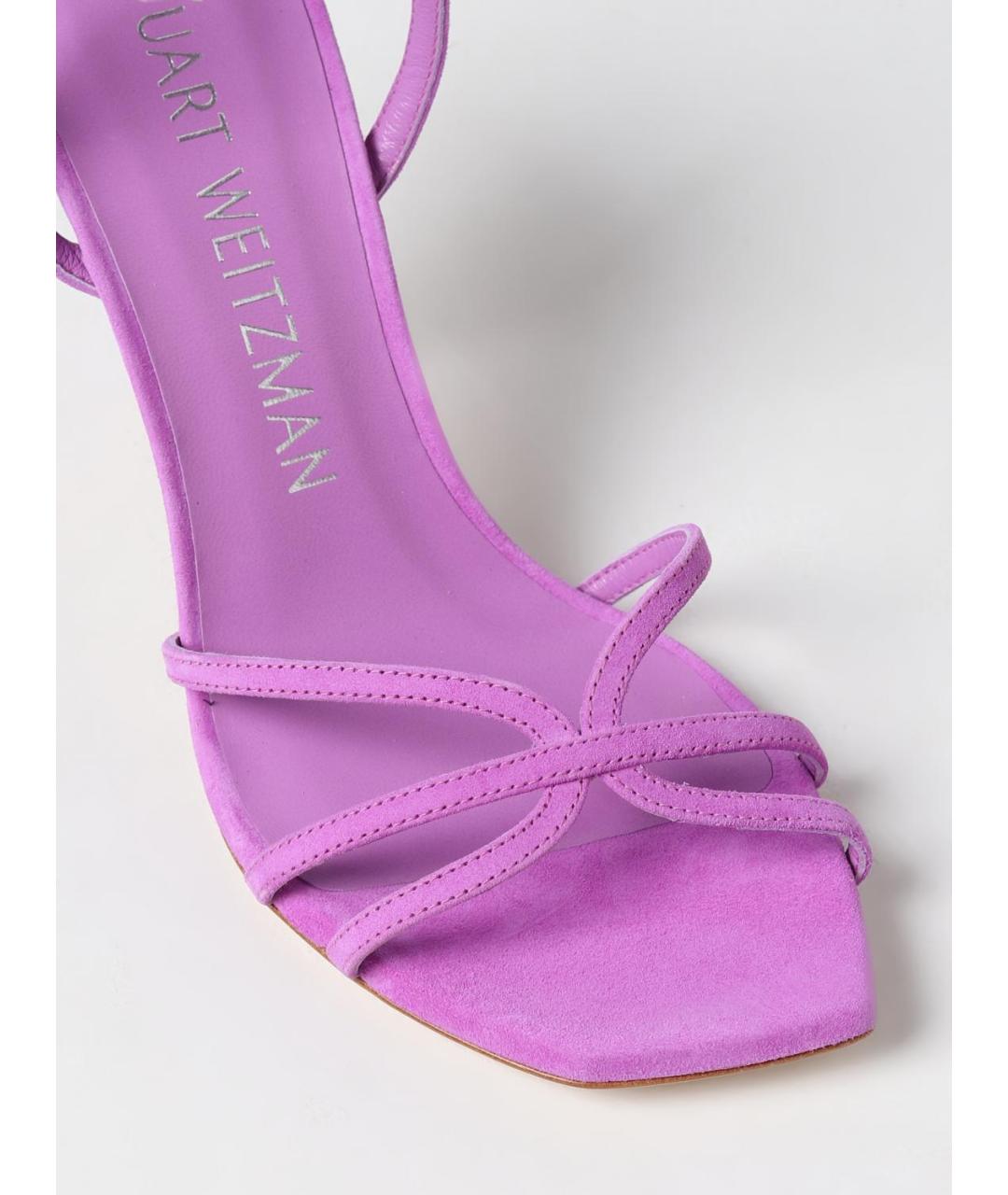 STUART WEITZMAN Фиолетовые босоножки, фото 4