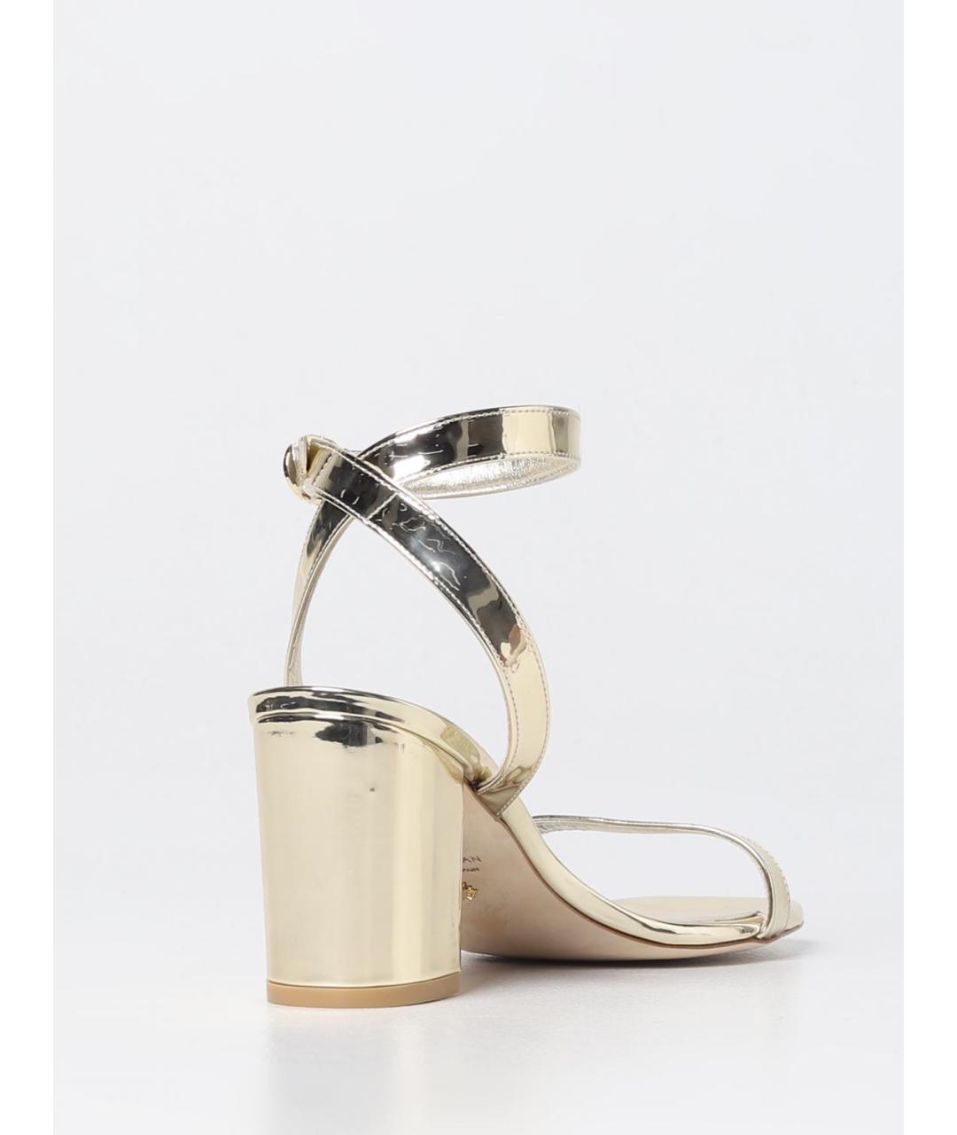 STUART WEITZMAN Золотые босоножки, фото 3
