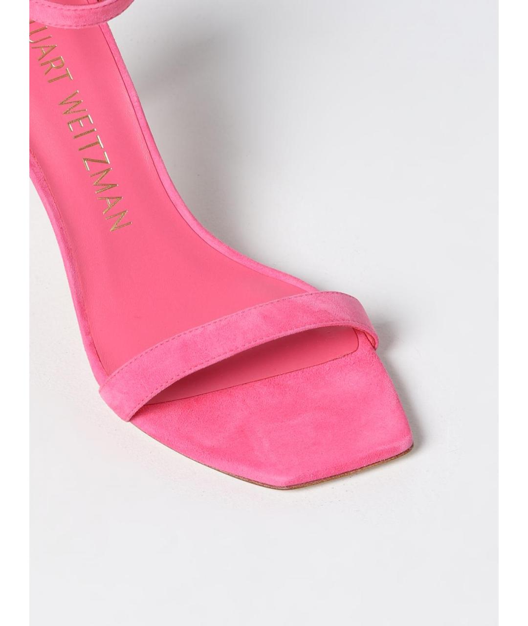 STUART WEITZMAN Розовые босоножки, фото 4