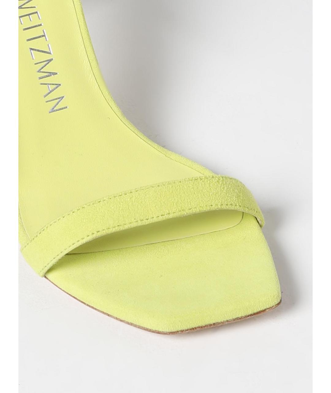 STUART WEITZMAN Желтые босоножки, фото 4