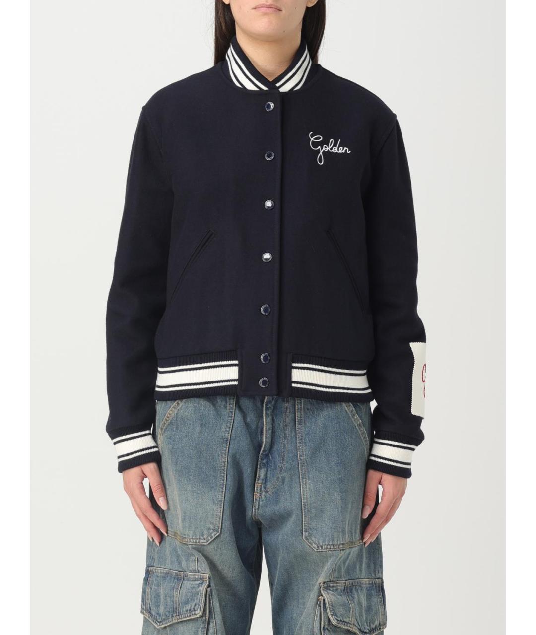 GOLDEN GOOSE DELUXE BRAND Черная шерстяная куртка, фото 2