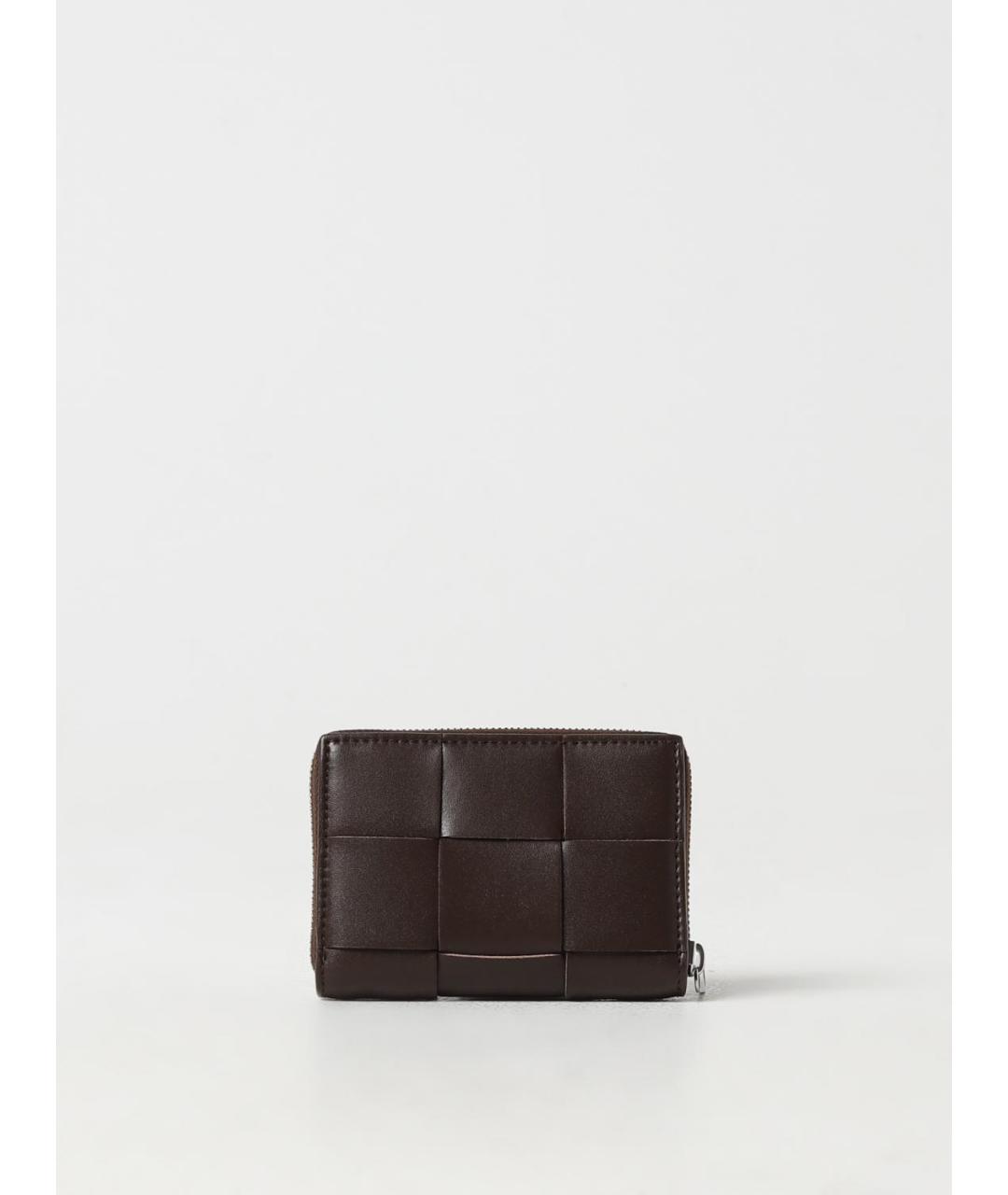 BOTTEGA VENETA Коричневый кожаный кошелек, фото 3