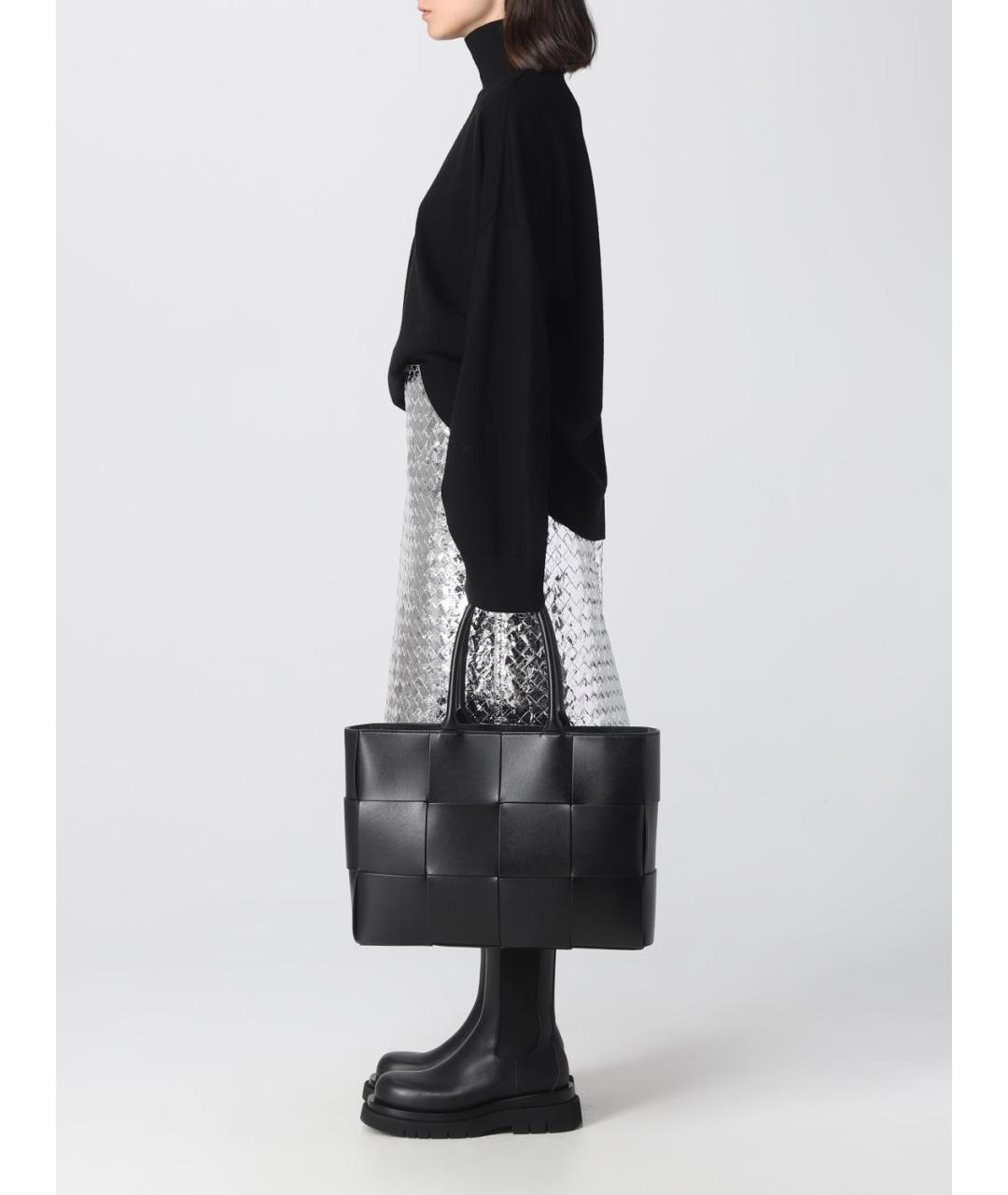 BOTTEGA VENETA Черный шерстяной джемпер / свитер, фото 3