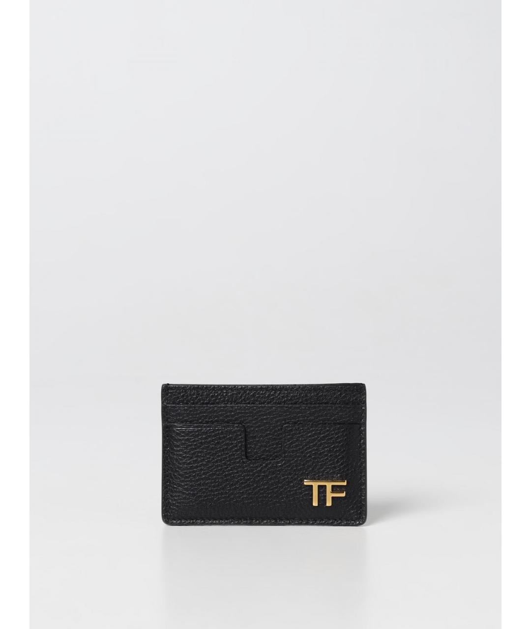 TOM FORD Черный кожаный кардхолдер, фото 3