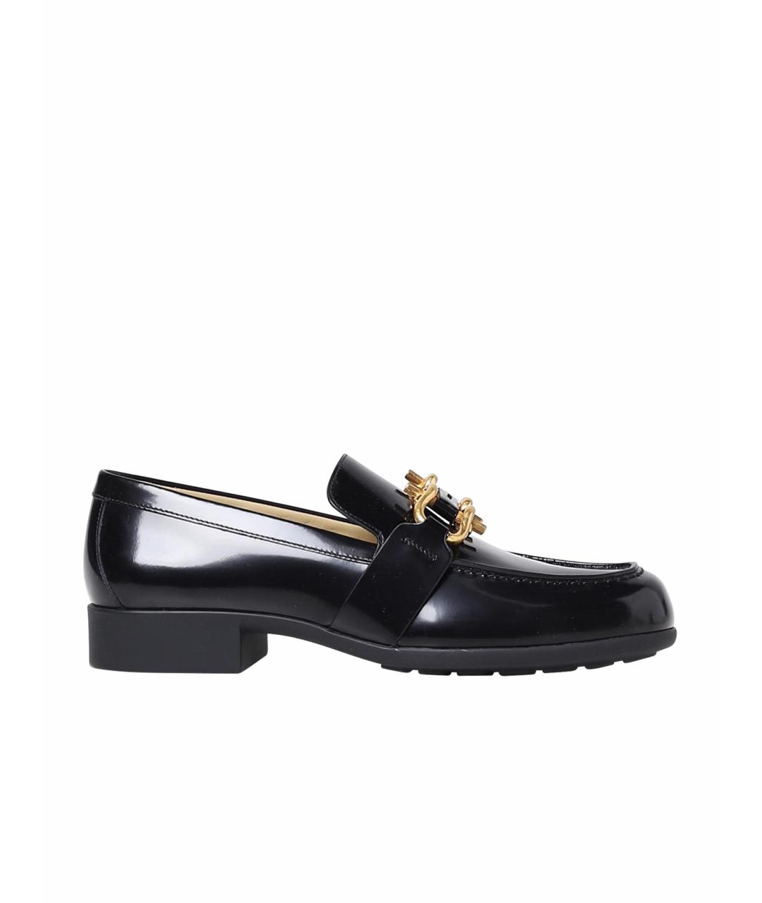 BOTTEGA VENETA Черные лоферы из лакированной кожи, фото 1