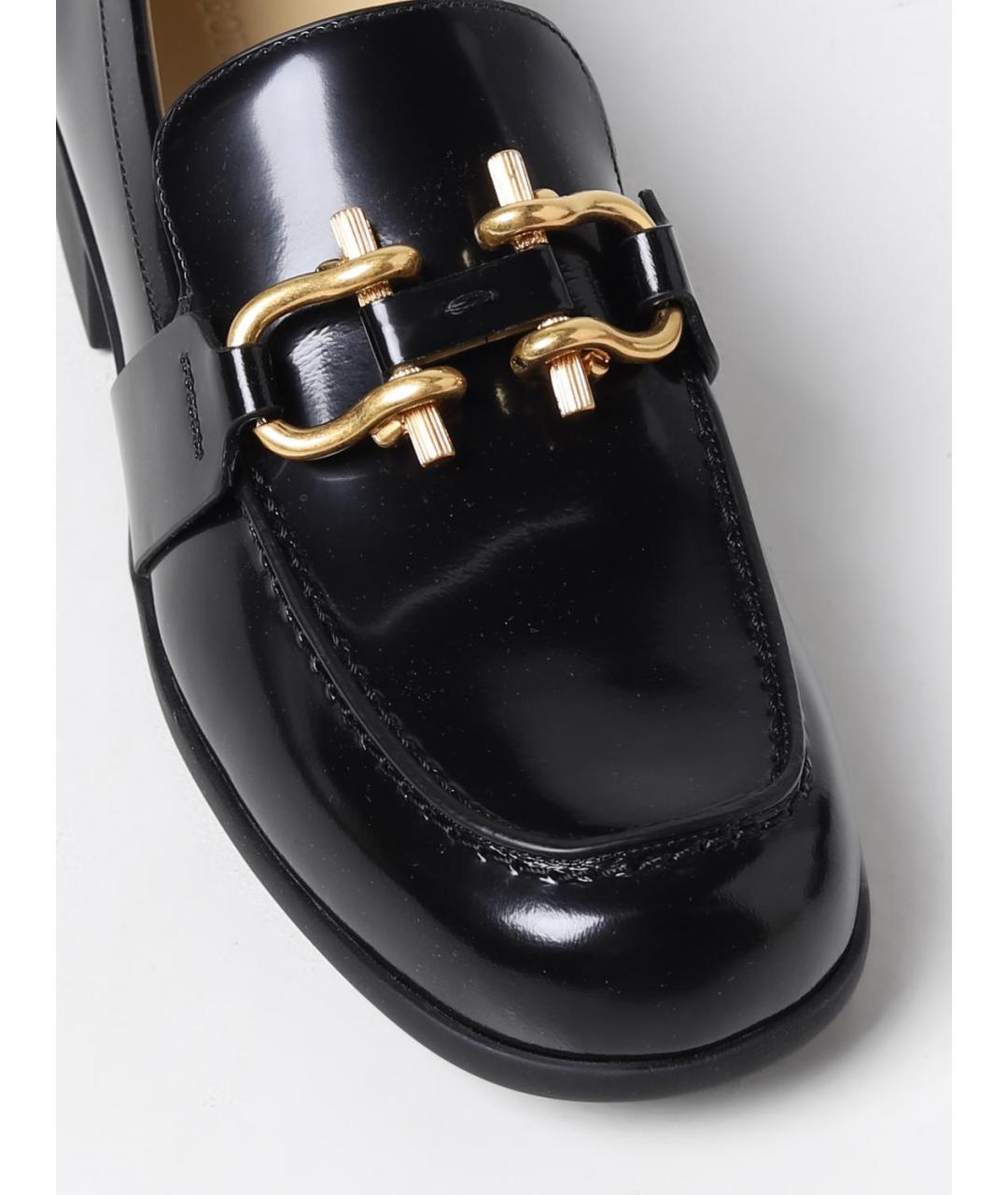 BOTTEGA VENETA Черные лоферы из лакированной кожи, фото 4